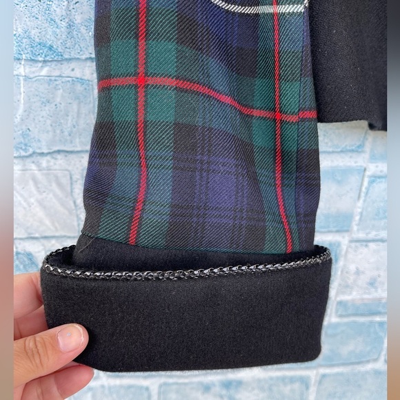 Peggy Jennings tartan plaid wool riding jacket size medium - Picture 5 of 12